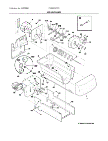 Ice Container parts for Electrolux Refrigerator FGSS2335TF9 from AppliancePartsPros.com