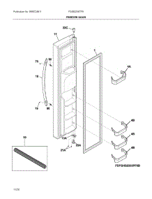 Freezer Door parts for Electrolux Refrigerator FGSS2335TF9 from AppliancePartsPros.com