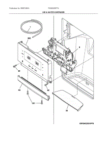 Dispenser parts for Electrolux Refrigerator FGSS2335TFA from AppliancePartsPros.com