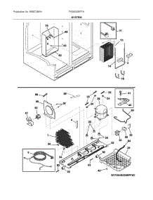 System parts for Electrolux Refrigerator FGSS2335TFA from AppliancePartsPros.com