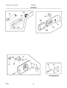 06 - Controls parts for Electrolux Refrigerator FGSS2635TD6 from AppliancePartsPros.com
