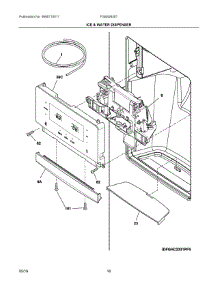 08 - Ice & Water Dispenser parts for Electrolux Refrigerator FGSS2635TD6 from AppliancePartsPros.com