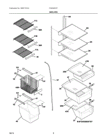 05 - Shelves parts for Electrolux Refrigerator FGSS2635TD7 from AppliancePartsPros.com