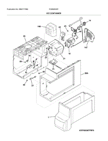 Ice Container parts for Electrolux Refrigerator FGSS2635TD8 from AppliancePartsPros.com