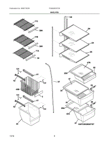 05 - Shelves parts for Electrolux Refrigerator FGSS2635TD9 from AppliancePartsPros.com