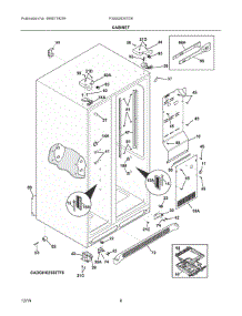 04 - Cabinet parts for Electrolux Refrigerator FGSS2635TD9 from AppliancePartsPros.com