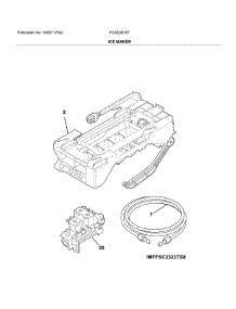 Ice Maker parts for Electrolux Refrigerator FGSS2635TE8 from AppliancePartsPros.com
