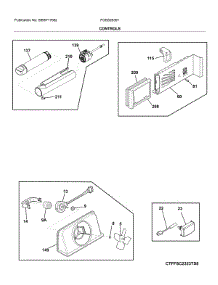 Controls parts for Electrolux Refrigerator FGSS2635TE8 from AppliancePartsPros.com