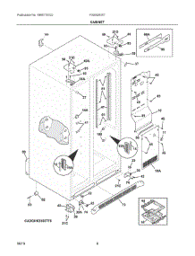 04 - Cabinet parts for Electrolux Refrigerator FGSS2635TF8 from AppliancePartsPros.com