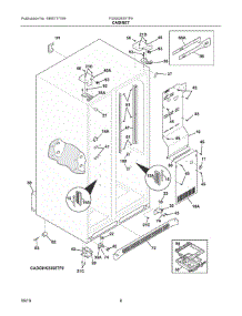 04 - Cabinet parts for Electrolux Refrigerator FGSS2635TF9 from AppliancePartsPros.com