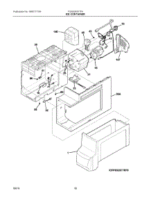 09 - Ice Container parts for Electrolux Refrigerator FGSS2635TF9 from AppliancePartsPros.com