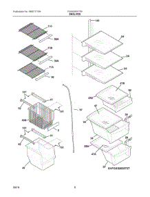 05 - Shelves parts for Electrolux Refrigerator FGSS2635TF9 from AppliancePartsPros.com