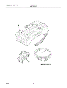 10 - Ice Maker parts for Electrolux Refrigerator FGSS2635TF9 from AppliancePartsPros.com