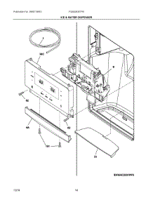 08 - Ice & Water Dispenser parts for Electrolux Refrigerator FGSS2635TFB from AppliancePartsPros.com