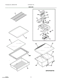 04 - Shelves parts for Electrolux Refrigerator FGTR2037TF3 from AppliancePartsPros.com
