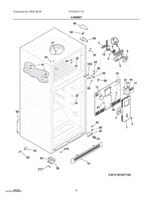 03 - Cabinet parts for Electrolux Refrigerator FGTR2037TF3 from AppliancePartsPros.com