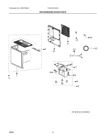 02 - Recommended Spare Parts parts for Electrolux Dehumidifier FHDD2233W10 from AppliancePartsPros.com