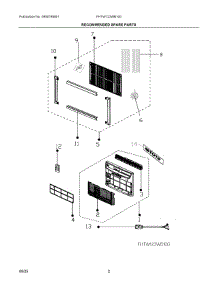 02 - Recommended Spare Parts parts for Electrolux FHTW123WB100 from AppliancePartsPros.com