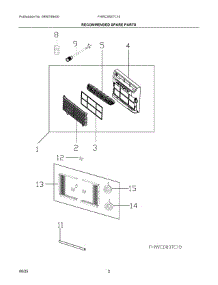 02 - Recommended Spare Parts parts for Electrolux Air Conditioner FHWC083TC10 from AppliancePartsPros.com