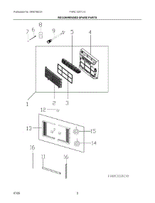 02 - Recommended Spare Parts parts for Electrolux Air Conditioner FHWC103TC10 from AppliancePartsPros.com