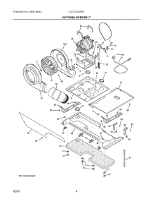 03 - Motor / Blower / Belt parts for Electrolux Dryer FLCE752CAW2 from AppliancePartsPros.com