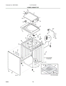 05 - Lower Cabinet / Top parts for Electrolux Dryer FLCE752CAW2 from AppliancePartsPros.com