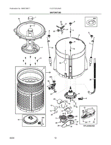 06 - Motor / Tub parts for Electrolux Dryer FLCE752CAW3 from AppliancePartsPros.com