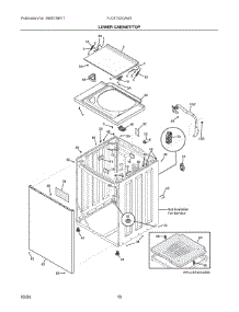 05 - Lower Cabinet / Top parts for Electrolux Dryer FLCE752CAW3 from AppliancePartsPros.com