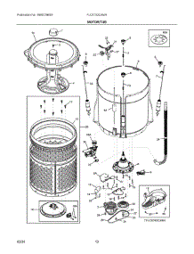 06 - Motor / Tub parts for Electrolux Dryer FLCE752CAW4 from AppliancePartsPros.com