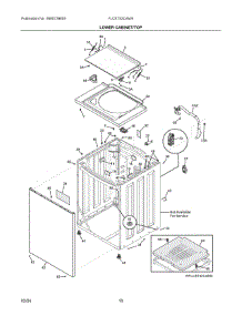 05 - Lower Cabinet / Top parts for Electrolux Dryer FLCE752CAW4 from AppliancePartsPros.com