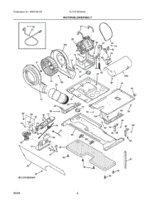 03 - Motor / Blower / Belt parts for Electrolux Dryer FLCG7522AW4 from AppliancePartsPros.com