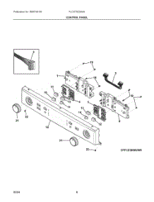 04 - Control Panel parts for Electrolux Dryer FLCG7522AW4 from AppliancePartsPros.com