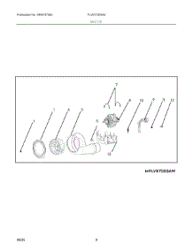 05 - Motor parts for Electrolux Dryer FLVE7000AW from AppliancePartsPros.com