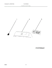 04 - Controls / Top Panel parts for Electrolux Dryer FLVE7000AW from AppliancePartsPros.com