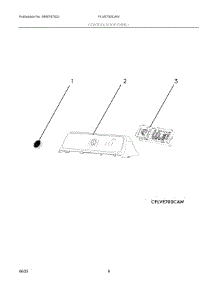 04 - Controls / Top Panel parts for Electrolux Dryer FLVE700CAW from AppliancePartsPros.com