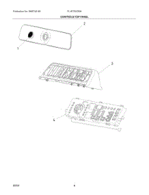 04 - Controls / Top Panel parts for Electrolux Dryer FLVE752CBW from AppliancePartsPros.com