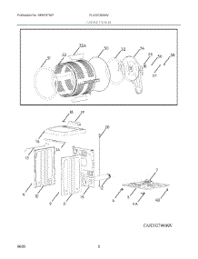 02 - Cabinet / Drum parts for Electrolux Dryer FLVG7000AW from AppliancePartsPros.com
