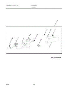 06 - Burner parts for Electrolux Dryer FLVG7000AW from AppliancePartsPros.com