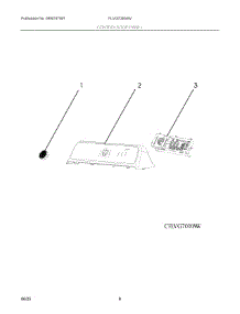 04 - Controls / Top Panel parts for Electrolux Dryer FLVG7000AW from AppliancePartsPros.com