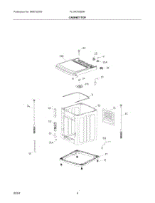 03 - Cabinet / Top parts for Electrolux Washer FLVW7523BW from AppliancePartsPros.com