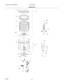 04 - Motor / Tub parts for Electrolux Washer FLVW7523BW from AppliancePartsPros.com