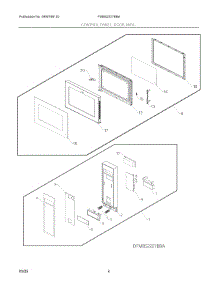 03 - Control Panel, Door, Misc. parts for Electrolux Microwave FMBS2227BBA from AppliancePartsPros.com