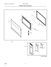 03 - Control Panel, Door, Misc. parts for Electrolux Wall Oven FMOS1746BSA from AppliancePartsPros.com