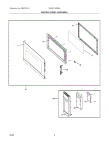 03 - Control Panel, Door,Misc. parts for Electrolux Wall Oven FMOS1746BWA from AppliancePartsPros.com