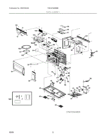 02 - Oven, Cabinet parts for Electrolux Wall Oven FMOS1846BBB from AppliancePartsPros.com