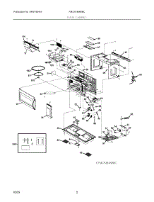 02 - Oven, Cabinet parts for Electrolux Wall Oven FMOS1846BBC from AppliancePartsPros.com
