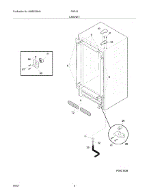 05 - Cabinet parts for Electrolux Freezer FMR15 from AppliancePartsPros.com