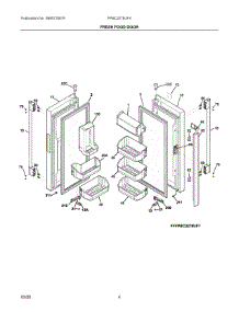 03 - Fresh Food Door parts for Electrolux Refrigerator FPBC2278UF4 from AppliancePartsPros.com