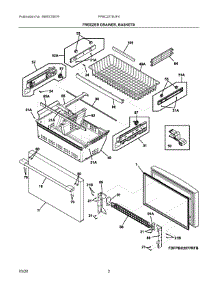02 - Freezer Drawer, Baskets parts for Electrolux Refrigerator FPBC2278UF4 from AppliancePartsPros.com