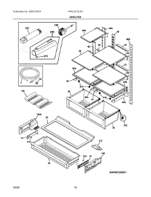 05 - Shelves parts for Electrolux Refrigerator FPBC2278UF4 from AppliancePartsPros.com